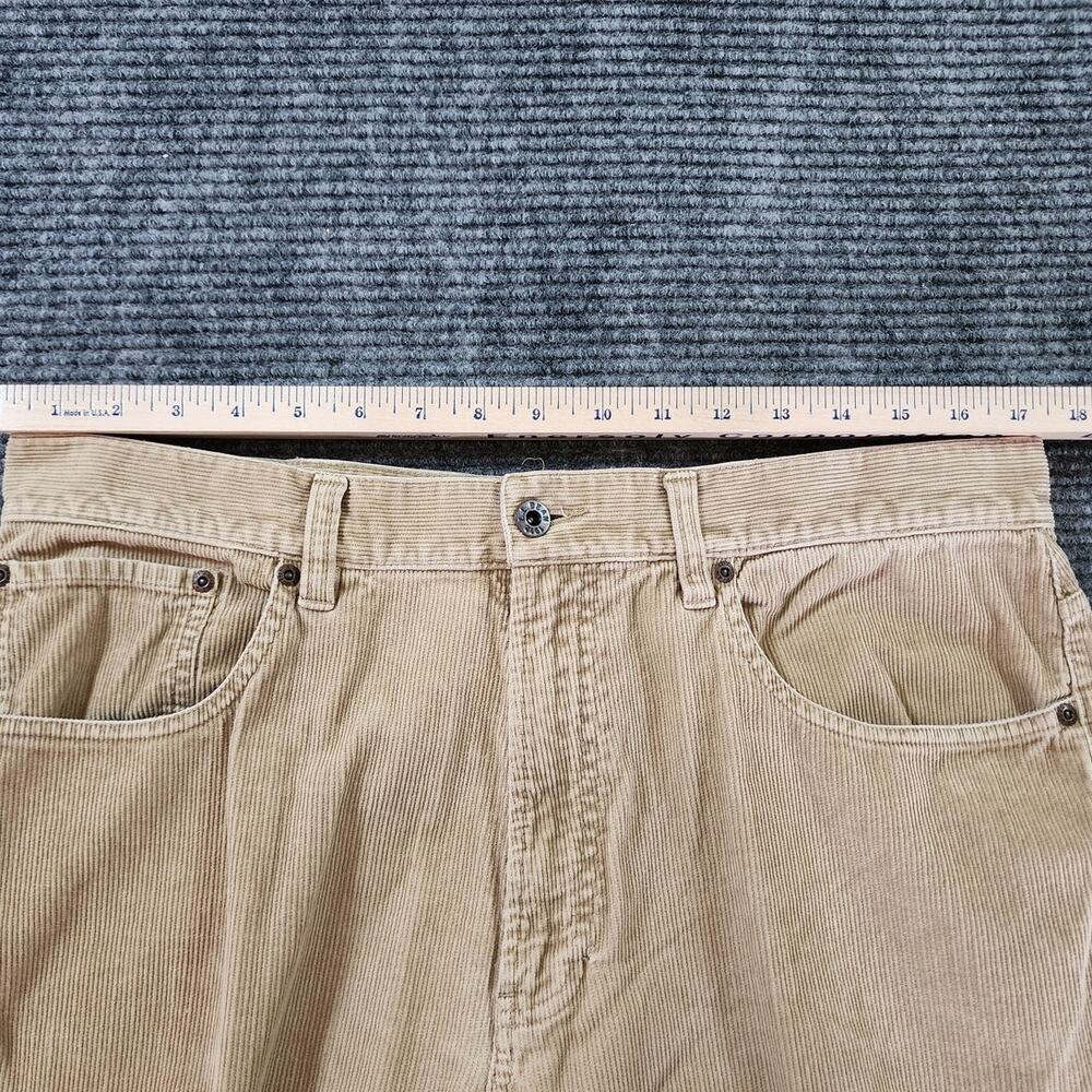 L. L. Bean Men's 36x32 Tan Corduroy Pants Standard Fit 5-Pocket Cotton Casual - Picture 9 of 12